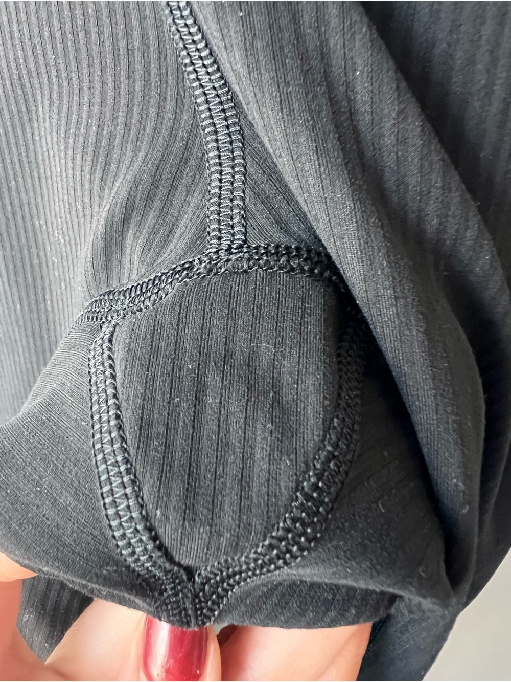 Lululemon Wunder Train High-Rise Ribbed Tight 25 Size 4 Black Women’s Leggings - Picture 5 of 11